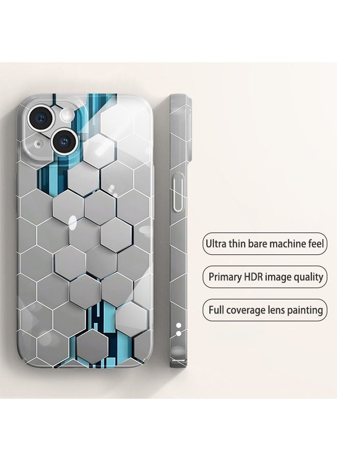X-level - Mobile Phone Case for iPhone 15 with Color Airbrush Process All-Inclusive PC Hard Back Cover Anti-Wear Anti-Shock Anti-Fingerprints Slim and Lightweight Phone Skin - Image 1