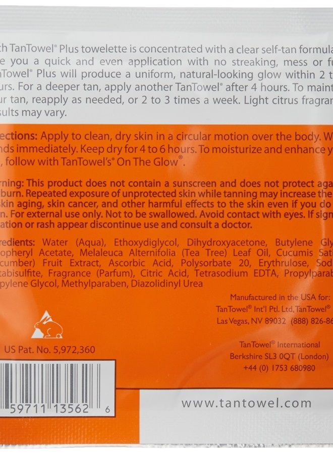 tan towel Full Body Plus Creme, 15 Count - Image 3