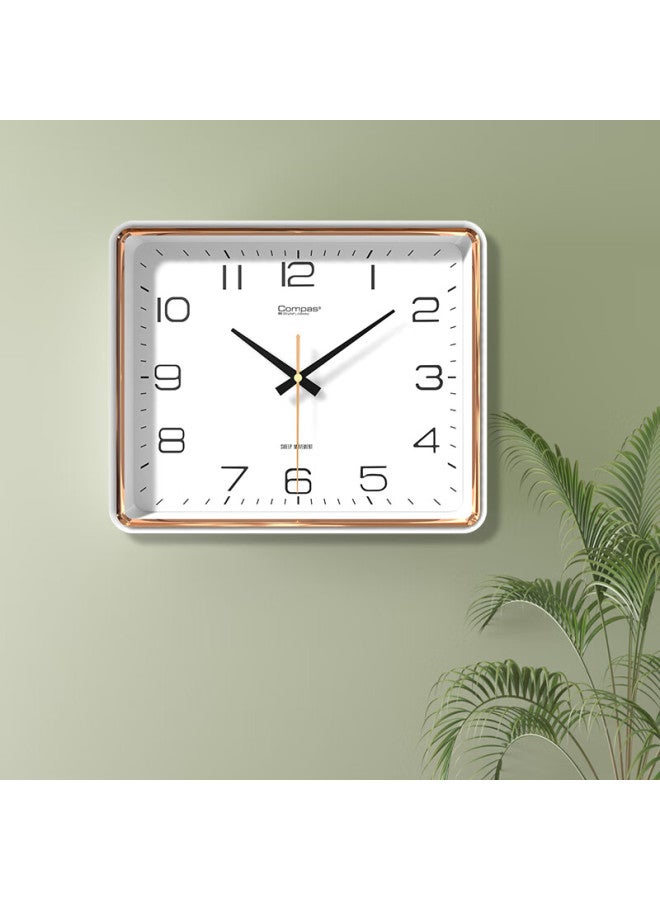 Compas Wall Clock Living Room Clock Wall Hanging New Square Clock Quartz Clock Wall Hanging 7005A White 35Cm - Image 3