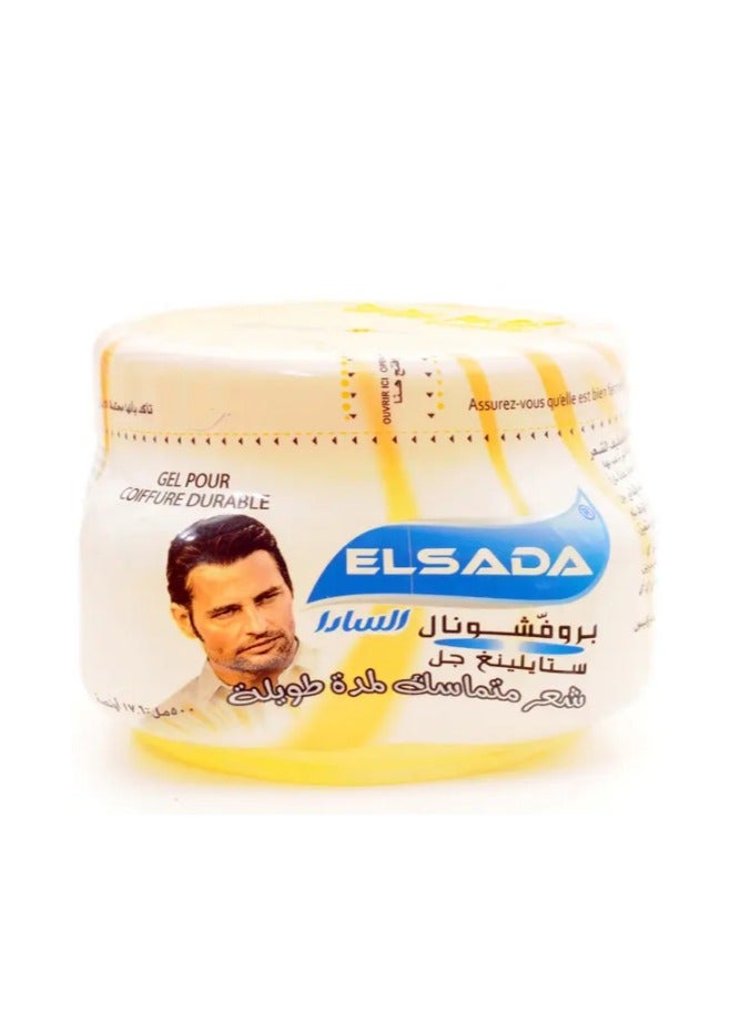 جل تصفيف احترافي يدوم طويلاً، أصفر 500 مل