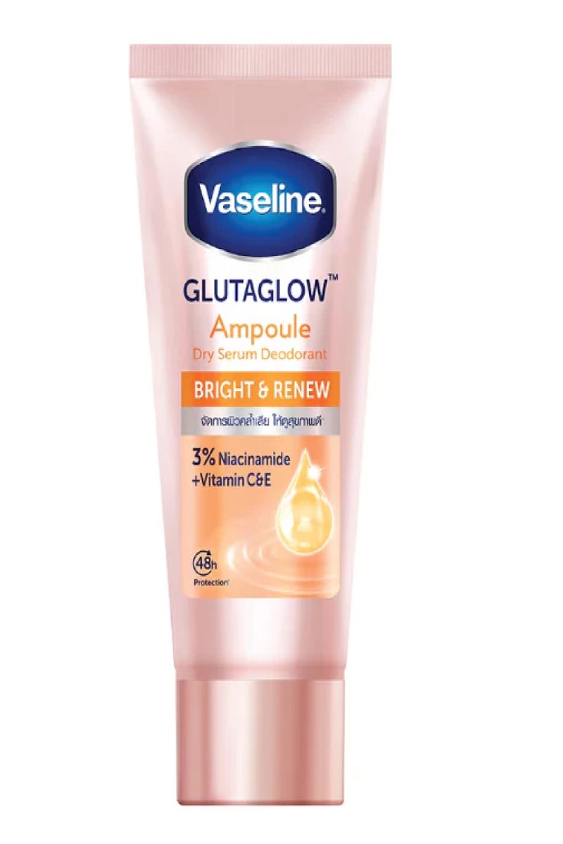 VASELINE GLUTA GLOW AMPOULE BRIGHT&RENEW DEO SERUM 45ML(TUBE)