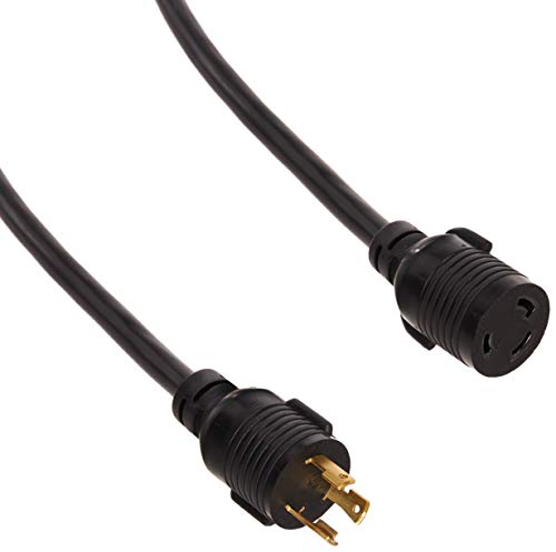 Tripp Lite Heavy-Duty Power Extension Cord Cable 30A 10 AWG L6-30P to L6-30R w/ Locking Connectors 14ft 14' (P041-014) black - Image 1