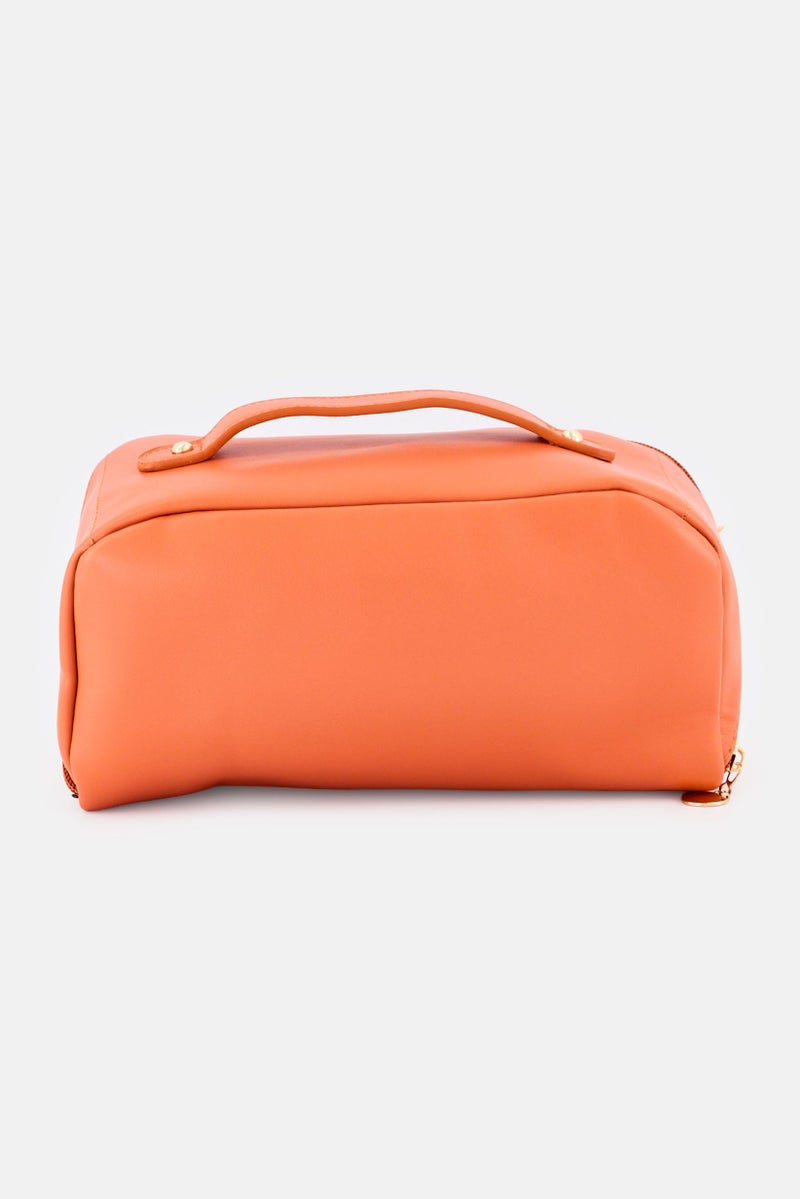 Marilyn Monroe Women Brand Logo Cosmetic Storage Bag, Orange - Image 3