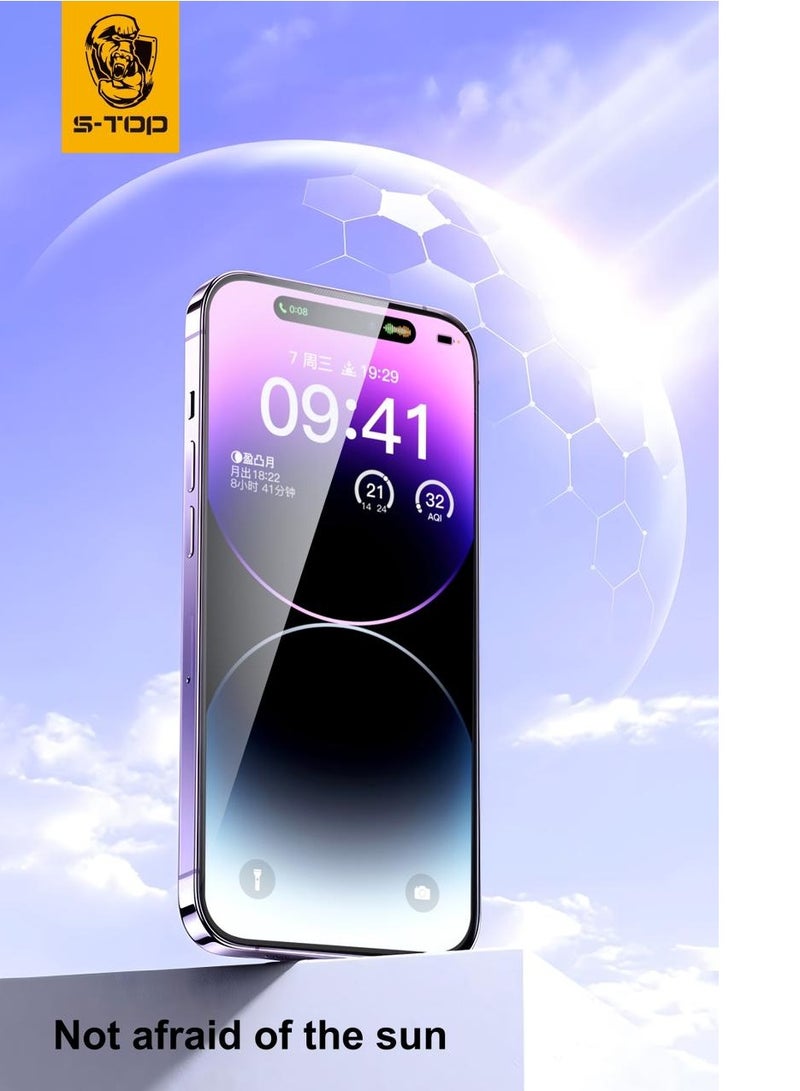 اس-توب استيكر حماية شفاف ضد الكسر والخدوش لجوال ايفون 15بلس - Image 4