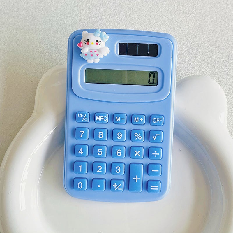 Creative Cartoon Computer Student Office High Color Value Portable Portable Cute Small Size Scientific Calculator - Image 1