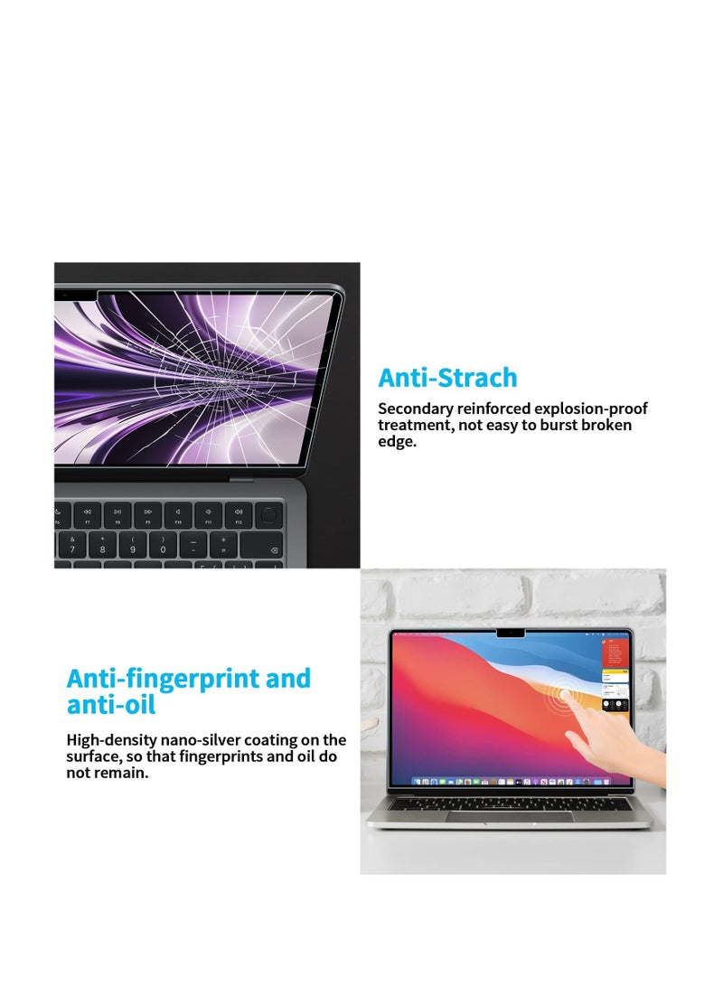 1Pack Compatible with MacBook Air 13.6'' M4 Chip A3240/M3 Chip A3113/ M2 Chip A2681 Blue Light Screen Protector, Anti Glare Film/Anti Scratch Laptop Screen Protector Guard for MacBook Air 13.6 Inch - Image 4