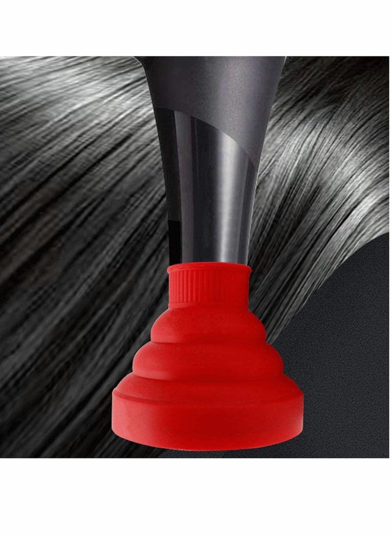 SOLARAE Professional Universal Hair Diffuser, New Silicone Folding Hairdryer Hair Blower Diffuser Cover Styling Hairdressing Tool, For Curly Hair and Natural Hair (Rose Pink) - Image 5