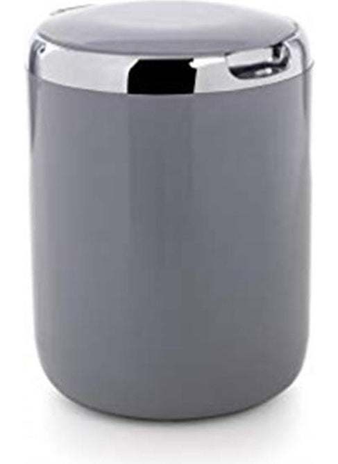 Primanova - Pacific Plastic Lid Trash Can 3 Lt, Gray - Image 1