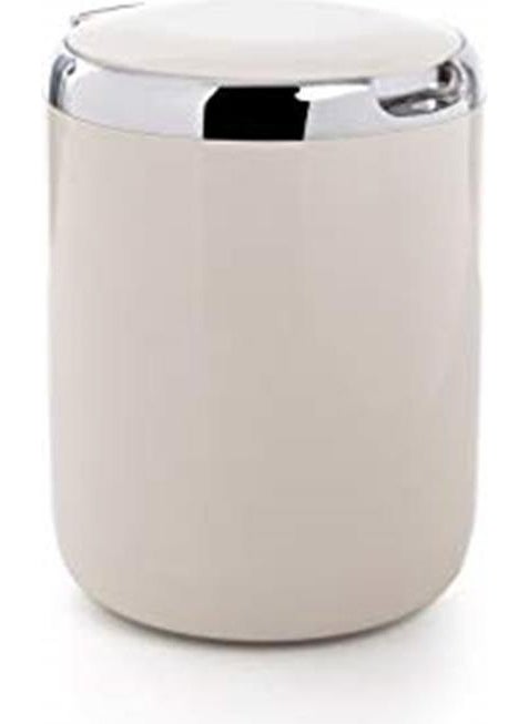 Primanova - Pacific Plastic Lid Trash Can 3 Lt, Gray - Image 1