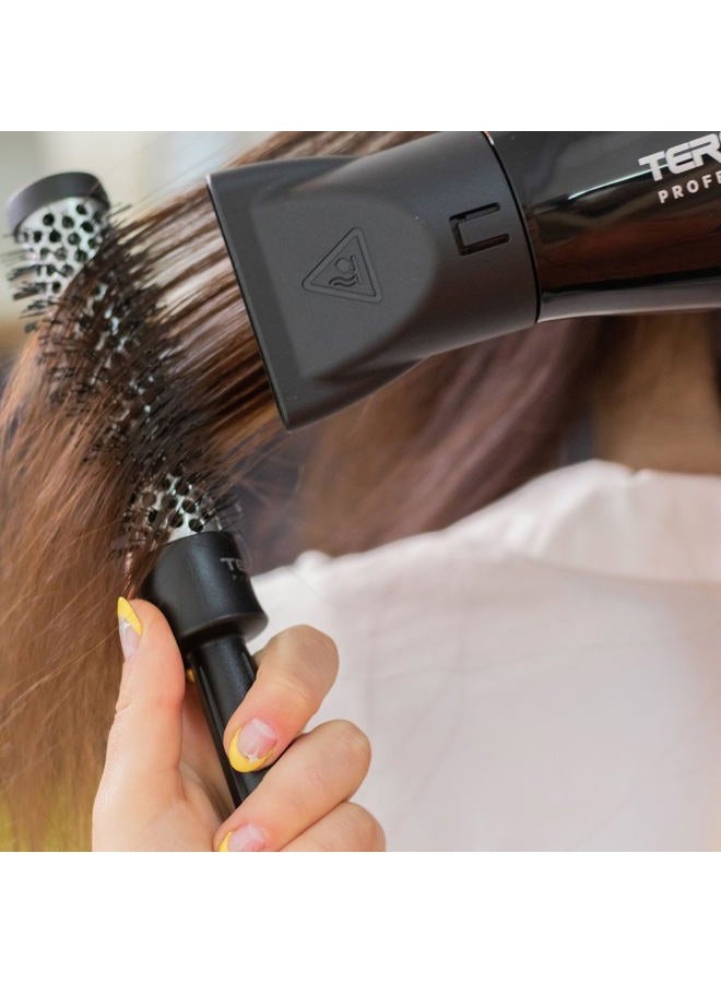 TERMIX Pack Profesional Hairbrush- Aluminum Thermal Hairbrush With Nylon Bristles, Ideal For All Types Of Hairstyles- It Includes 5 Diametres Ø 17, 23, 28, 32, 43 Mm - Image 4