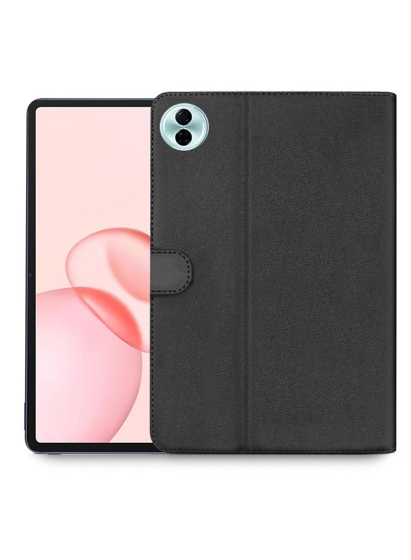 OMAKER حافظة ذكية فاخرة من الجلد مع غطاء واقي كامل مع قاعدة مغناطيسية لجهاز Honor Pad 10 12.1 بوصة 2025 - أسود - Image 2