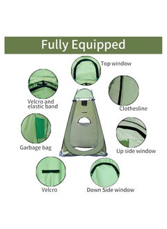 Generic Camping Changing Tent – Waterproof Portable Pop-Up Shower Tent for Outdoor Privacy, Changing Room, and Photo Shooting – Includes Carry Bag  - Image 4
