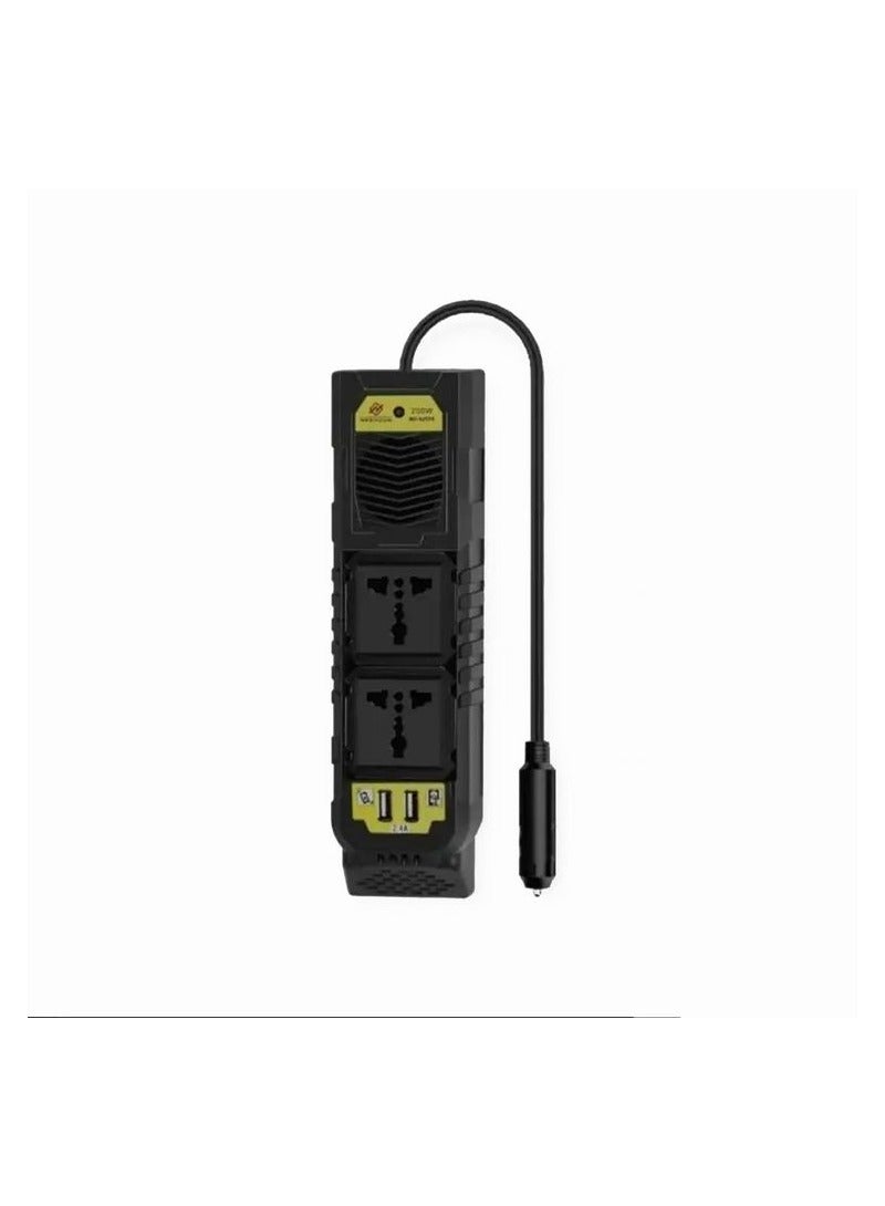 نيهون NEEHOON NH82604 سيارة 220 فولت محول طاقة 200 واط 12 فولت إلى 220 فولت -240 فولت مخرج طاقة 2 منفذ USB 50 60 هرتز عاكس السيارة - Image 3
