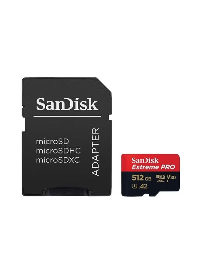 SanDisk 512GB Extreme PRO microSDXC card + SD adapter + RescuePRO Deluxe, up to 200MB/s, with A2 App Performance, UHS-I, Class 10, U3, V30 - Image 3