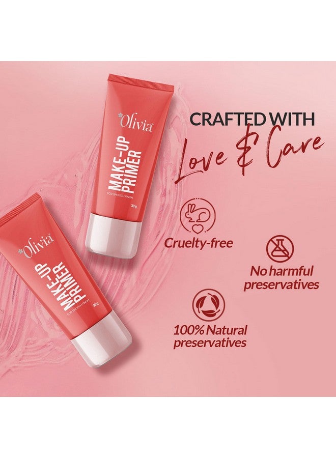 Olivia Matte Face Primer, Makeup Primer For Poreless Smooth Long Lasting Makeup - Waterproof Brightening Makeup Base| Blurs Fine Lines, Wrinkles & Pores | Hydrating, Lightweight & Non-Sticky - 30Gm - Image 4