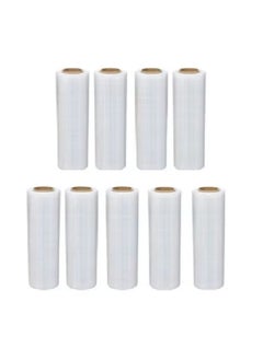 vsell24 Pack of 9PC Stretch Film Wrap 1.5 KG (400 Core ) Clear Packing with Heavy Duty Household Materials ,Office , Warehouse  - Image 1