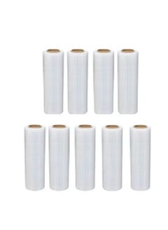 vsell24 Pack of 9PC Stretch Film Wrap 1.5 KG (400 Core ) Clear Packing with Heavy Duty Household Materials ,Office , Warehouse  - Image 5