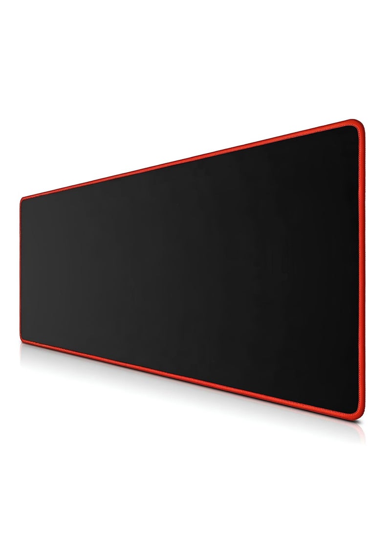 Generic - Large Gaming Mouse Pad Waterproof Non-slip Comfortable High Quality Perfect Ergonomic Design-red mix black - Image 1