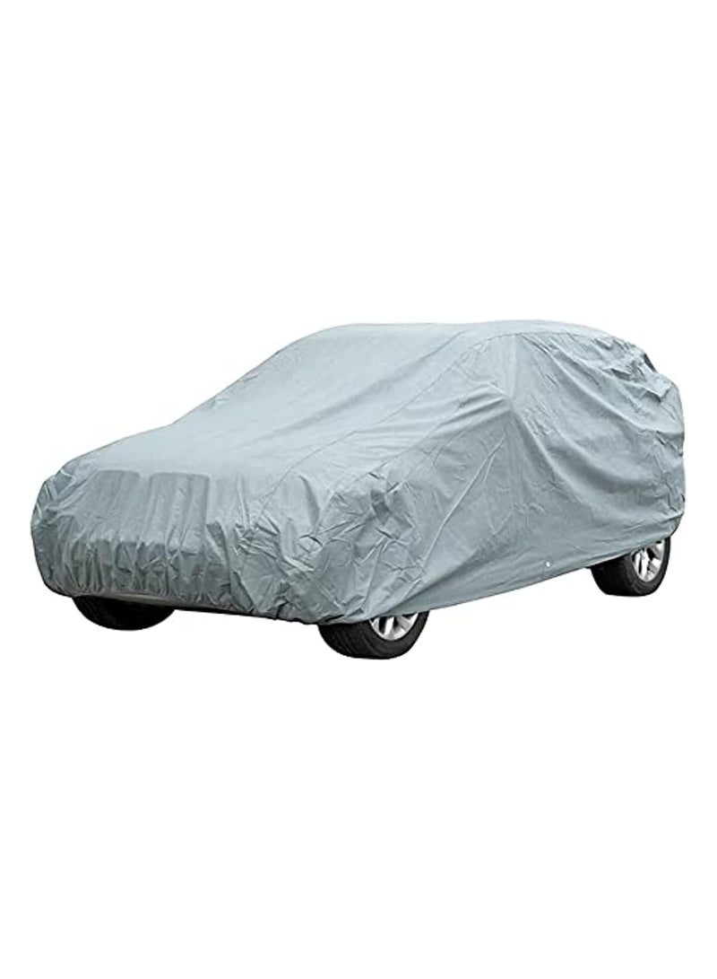 غطاء سيارة سيتروين C5، قماش قطني رمادي فاتح، متين وقابل للتهوية، حماية لجميع الفصول
