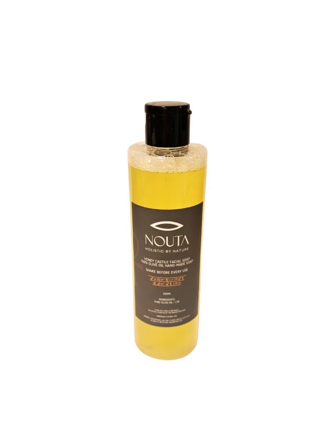 Nouta Honey Castile Face Wash – 100% Olive Oil 250ML - Image 1