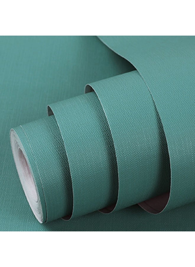 NOAEOU Self-Adhesive Peel and Stick Wallpaper 60cm×10m Waterproof Decorative Contact Paper Roll for Wall Kitchen Bedroom (Blue-Green) - Image 2