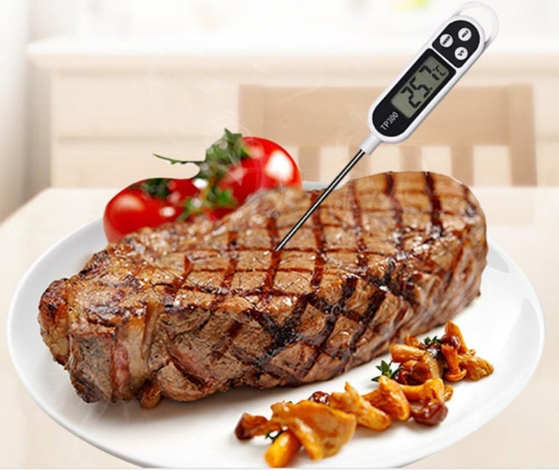 MELFI Digital Meat Thermometer – Waterproof Instant Read Food Thermometer with Probe for Cooking, Grilling, BBQ, Kitchen, Milk, and Hot Water – Portable Electronic Thermometer for Meat & Liquids - Image 3