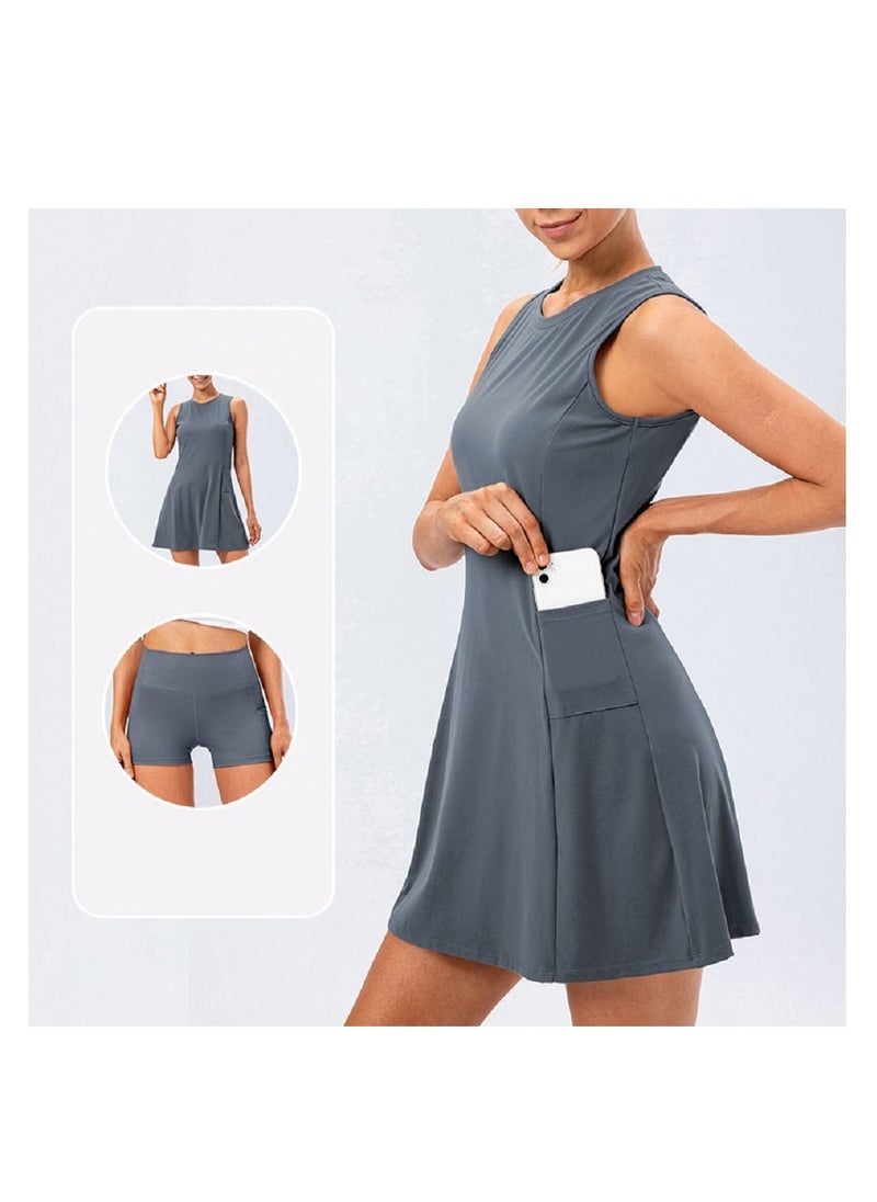Loquat Anti - malfunction of air yoga golf sport tennis skirts twinset  - Image 3