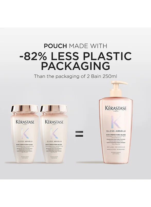 KERASTASE  Kérastase Gloss Absolu Bain Creme Hydra-Glaze -500Ml Shampoo for Women | Best Price UAE