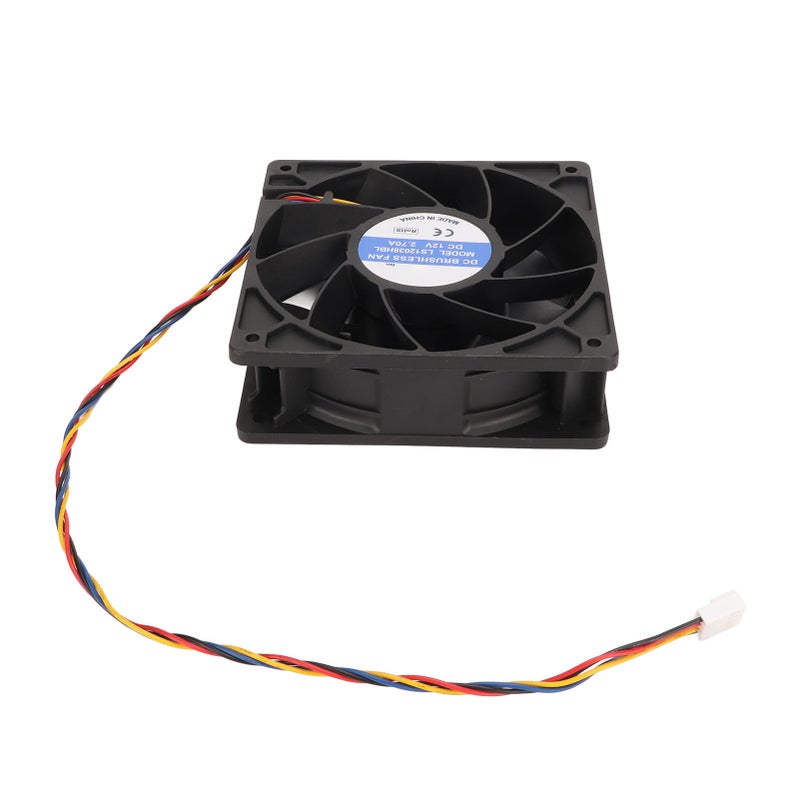 Cooling Fan 120x120x38 Mm High Contour Fan Blades - High Speed 6000 Rpm 4pin FG Pwm Control Fan for Computer Pc Cases Camera Servers - Image 3