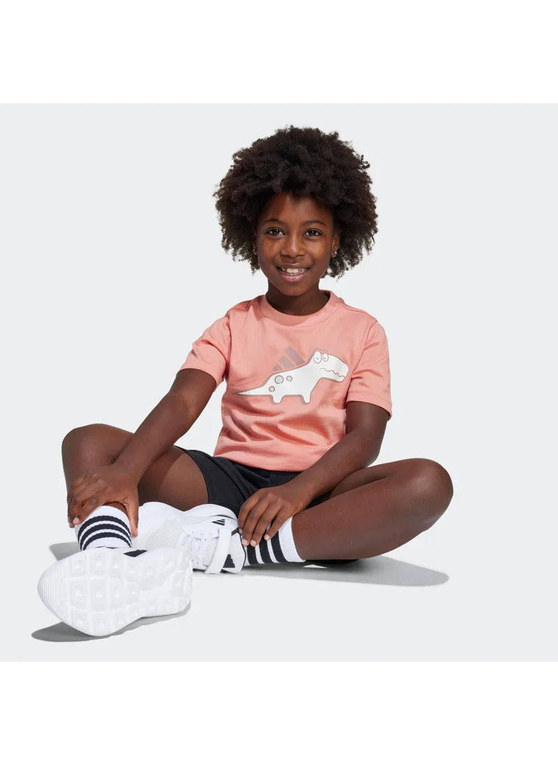 Adidas little kids adiraptor unisex graphic t-shirt