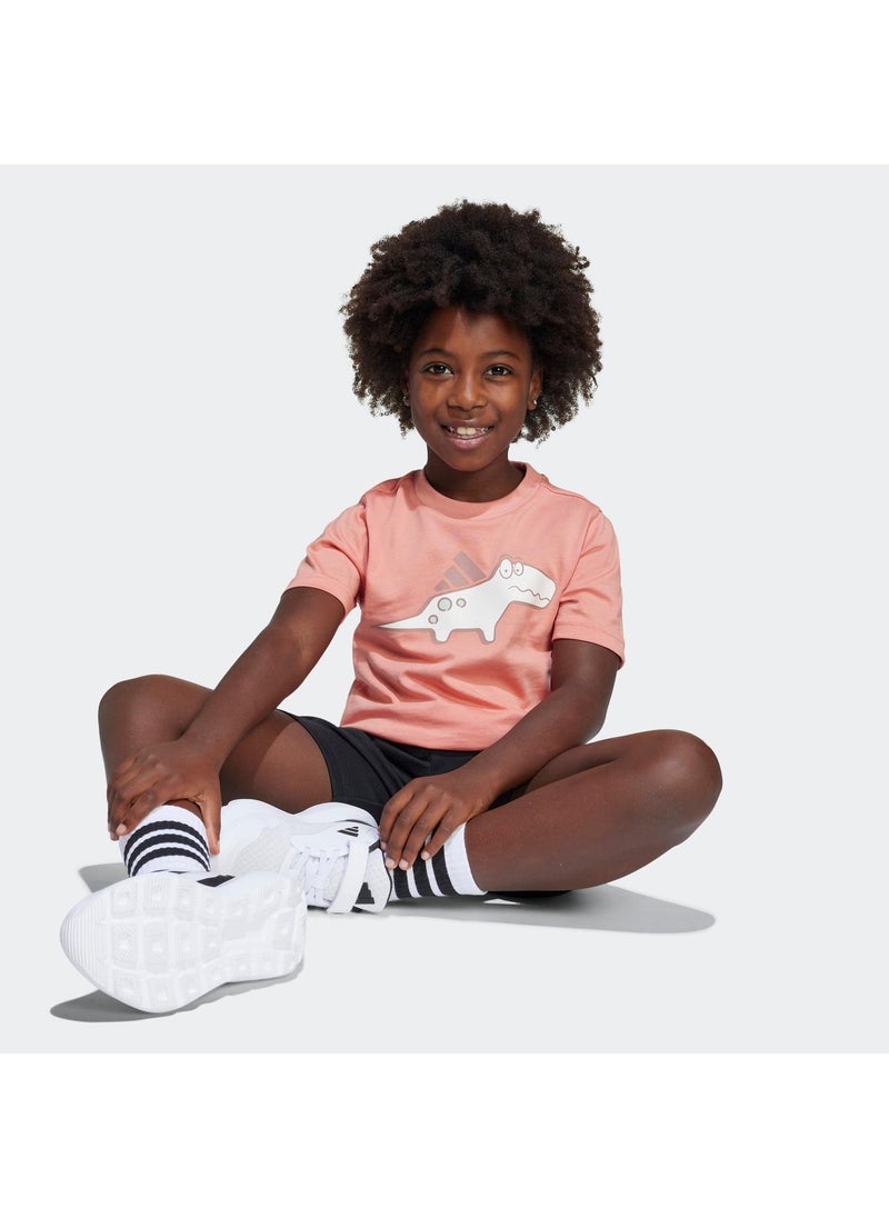 Adidas little kids adiraptor unisex graphic t-shirt - Image 5