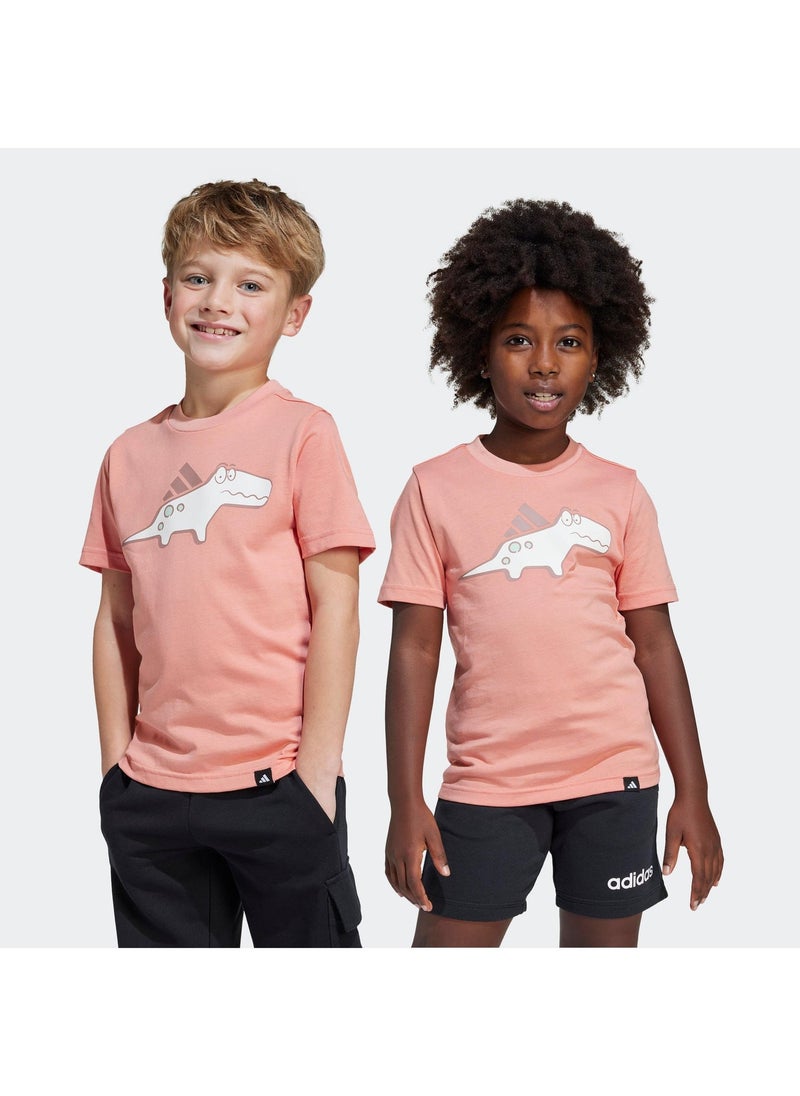 Adidas little kids adiraptor unisex graphic t-shirt - Image 1