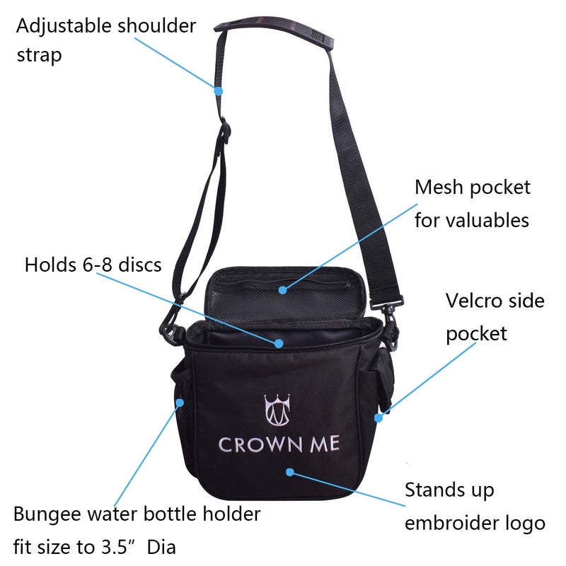 CROWN ME Disc Golf Starter Set,Disc Golf Set with 6 Discs, 1 Marker,1 Towel and Starter Disc Golf Bag Fairway Driver - Image 3
