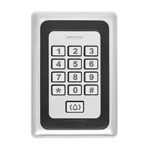 NCLTHS Security Access Control KeypadRFID KeypadDoor Access ControlMetal StandAlone Keypad2000 UsersSupport Close to RFID Card Silver - Image 3