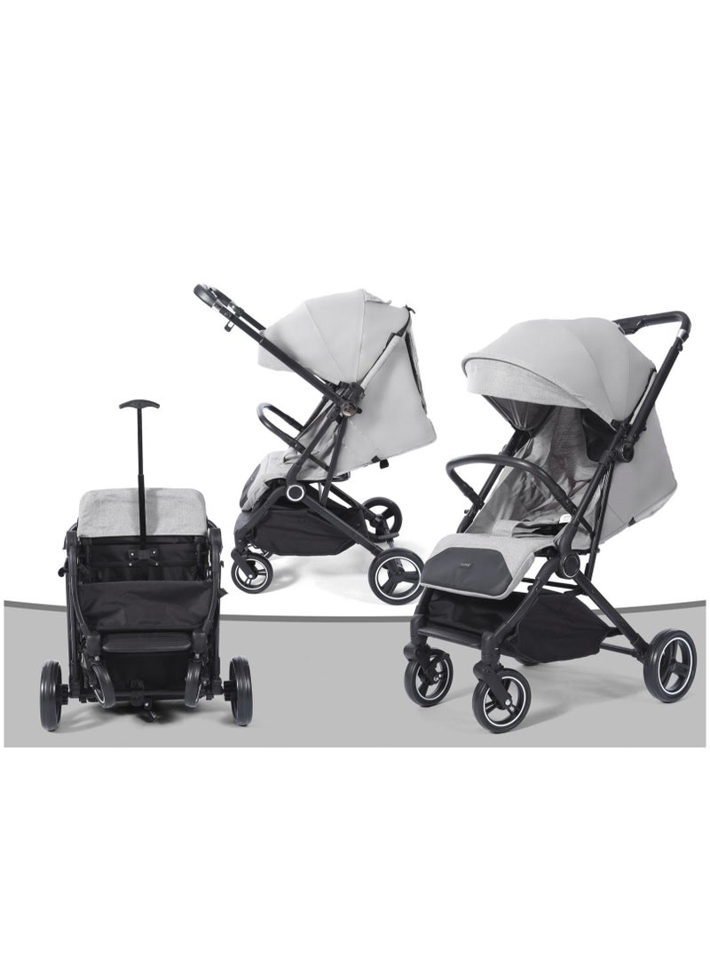 burbay Two-way folding stainless steel stroller for travel  - Image 4