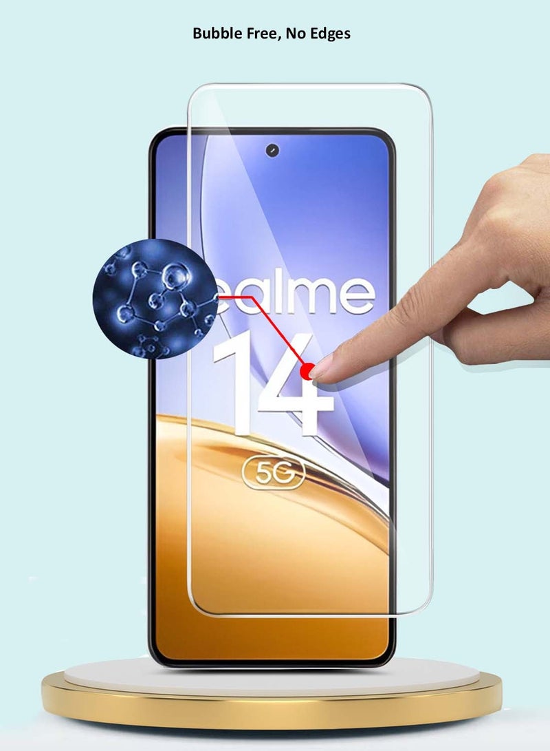 جيماكس Realme 14 5G 2025 GMAX Premium Series حامي شاشة زجاجي مقسى 9H 2.5D - شفاف - Image 5