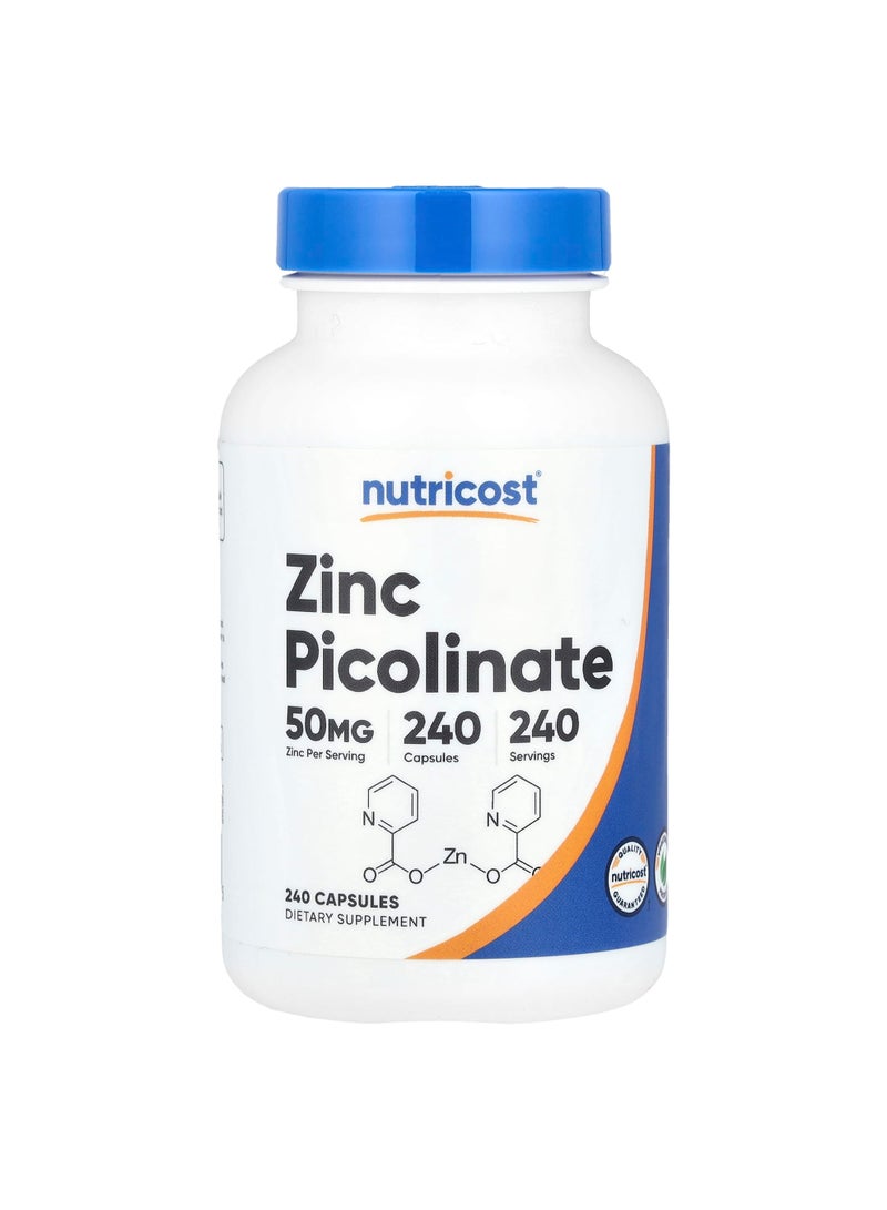 Nutricost Zinc Picolinate, 50 mg, 240 Capsules