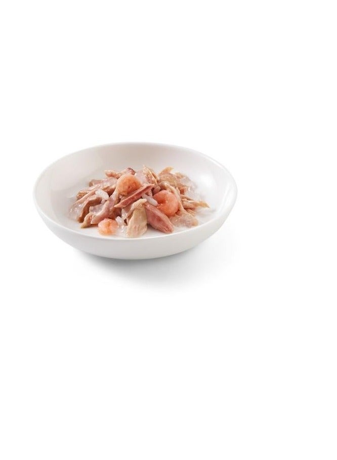 شيسر معلبات متعددة تونا مع الجمبري في الجيلي للقطط 6×50غ - Image 2