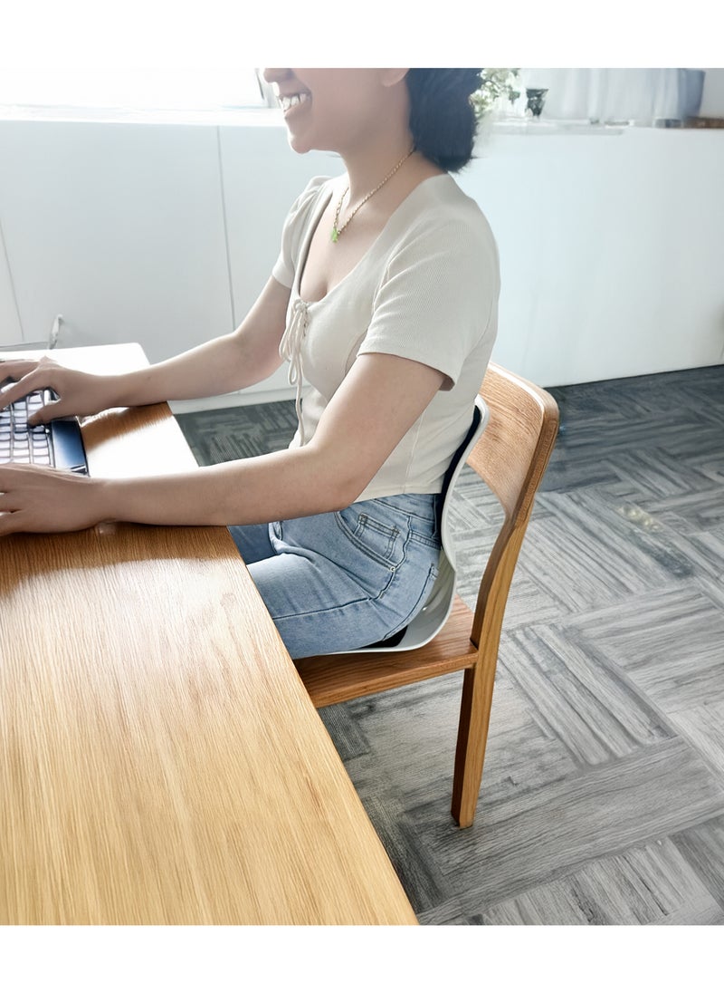 GREEN LION - Ergo Seat Cushion with Lumbar Support & Elastic Backrest / 150 Kg Load Capacity / Long Time Sitting / Comfortable Cushioning / Versatile Usage / Posture Correction - Black - Image 1