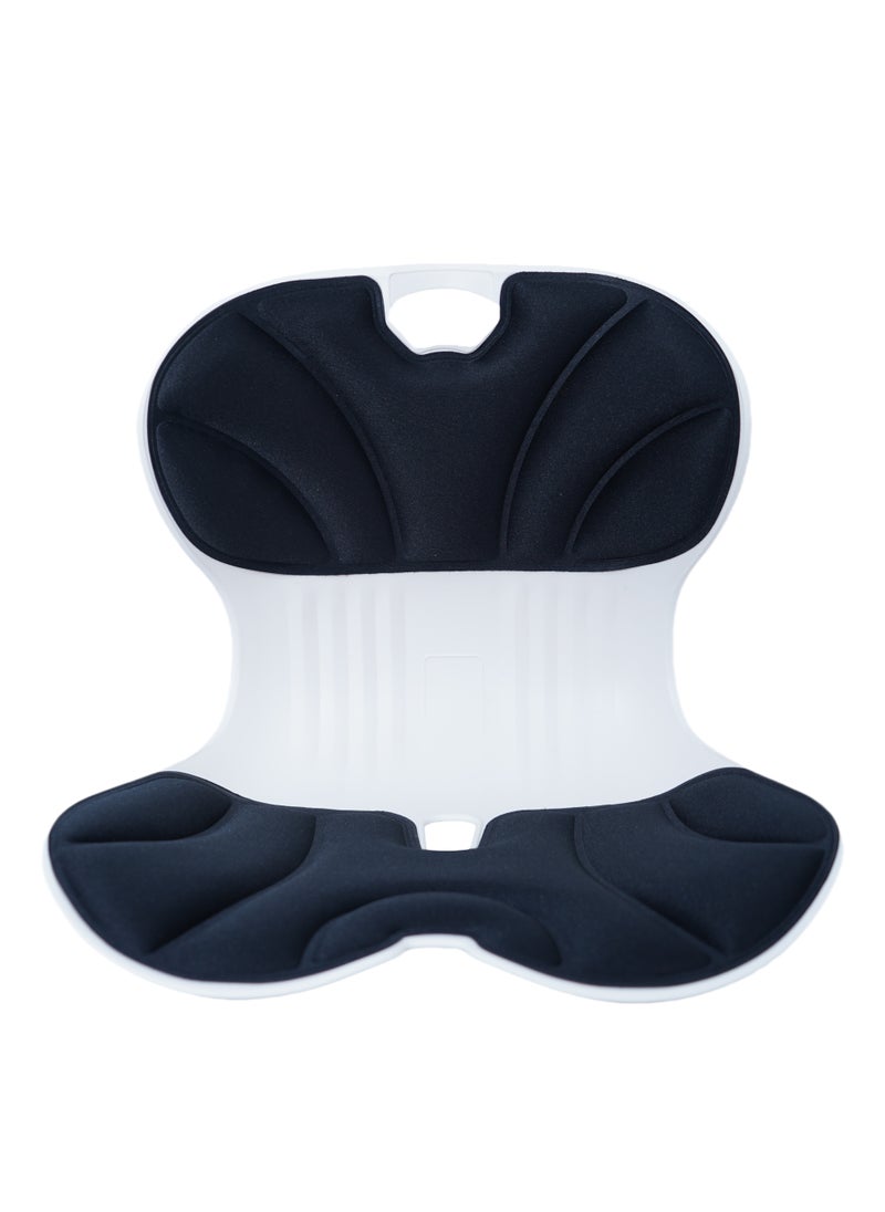 GREEN LION - Ergo Seat Cushion with Lumbar Support & Elastic Backrest / 150 Kg Load Capacity / Long Time Sitting / Comfortable Cushioning / Versatile Usage / Posture Correction - Black - Image 1