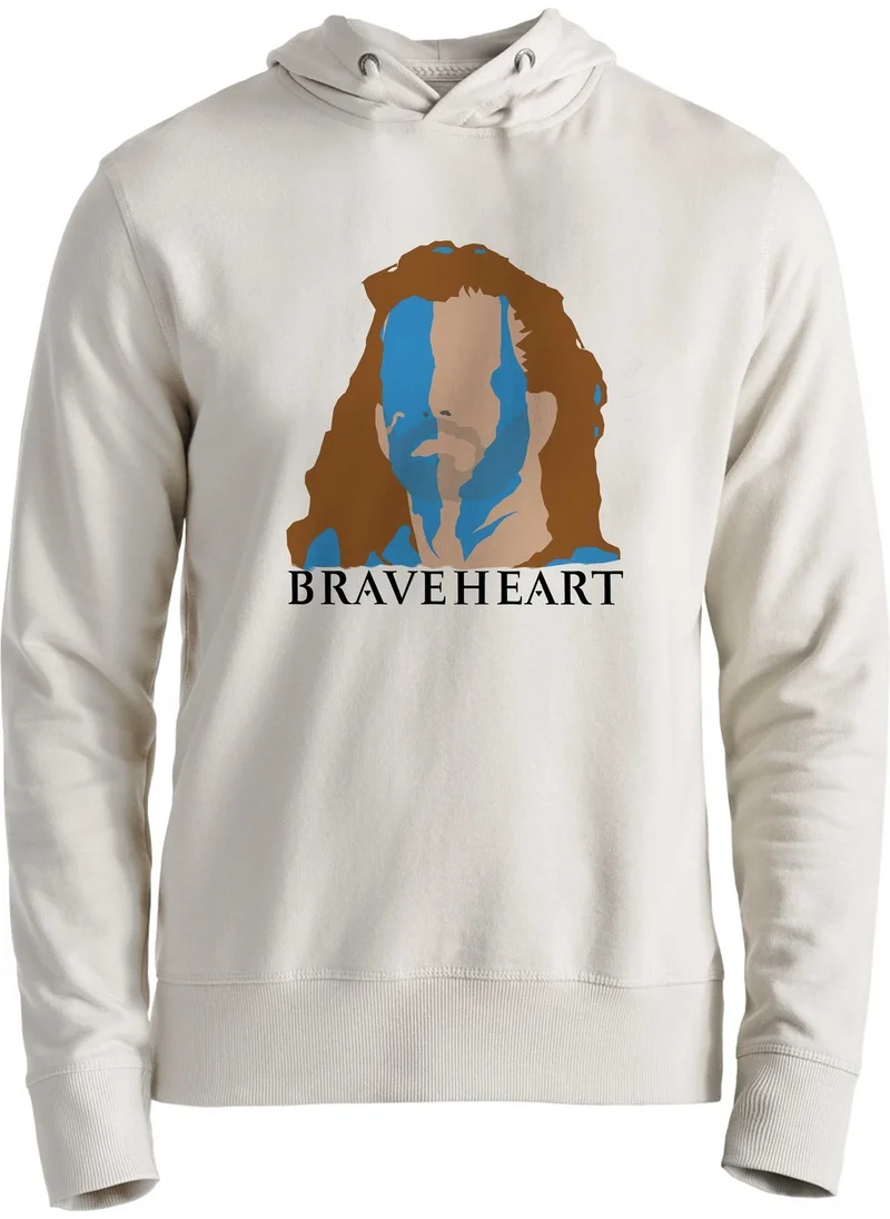 Alfa Tshirt Braveheart Design Printed Ecru Kids Sweatshirt