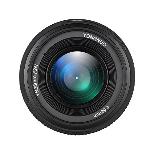 Yongnuo YN35mm F2N f2.0 Wide-Angle AF/MF Fixed Focus Lens F Mount for Nikon D7200 D7100 D7000 D5300 D5100 D3300 D3200 D3100 D800 D600 D300S D300 D90 D5500 D3400 D500 DSLR Cameras 35mm - Image 1
