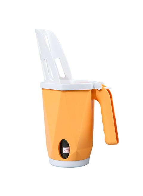 2-in-1 Cat Litter Scoop - Integrated Litter Scoop, with Detachable Deep Shovel and Large Capacity Waste Container - Sturdy and Durable, Easy to Clean and Uses