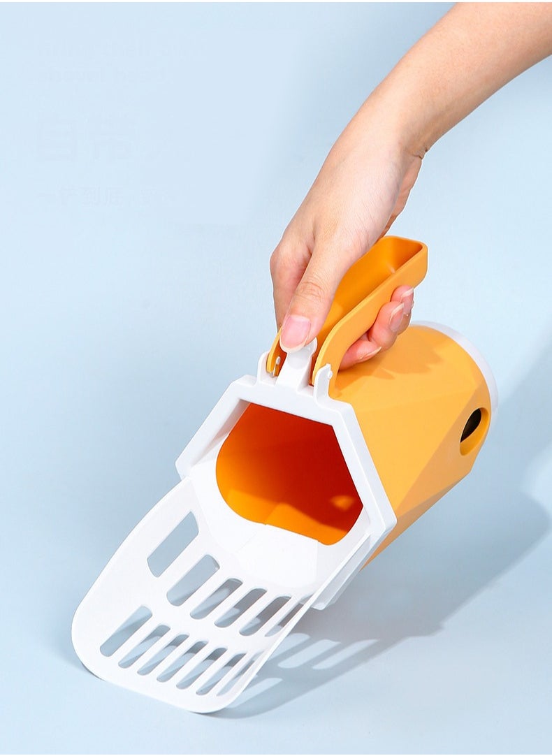 Generic - 2-in-1 Cat Litter Scoop - Integrated Litter Scoop, with Detachable Deep Shovel and Large Capacity Waste Container - Sturdy and Durable, Easy to Clean and Uses - Image 1