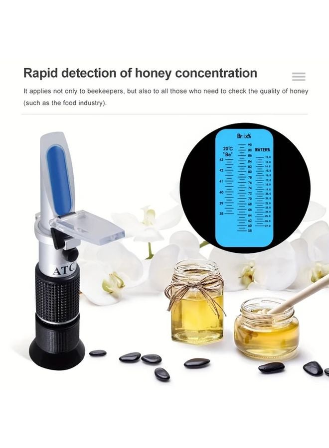 Handheld Refractometer For Honey Brix 58 90 Percent Sugar Content Water Measurement Tool 1pc - Image 4