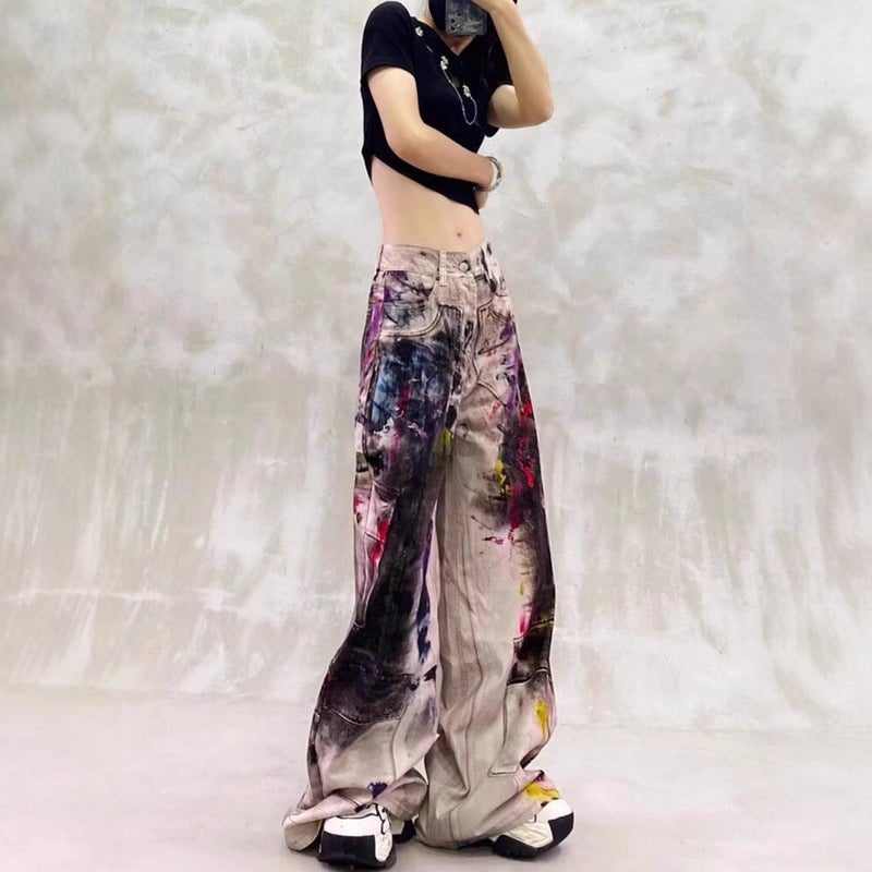 Unisex Classic Denim Jeans Loose Fit Daily Outdoor Wear - Image 4