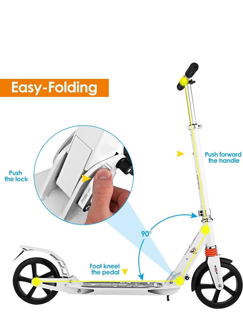 Generic Adult Scooter with Dual Suspension, Hight Adjustable Urban Scooter Folding  - Image 4