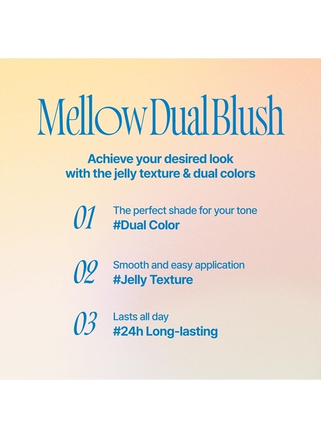 fwee Mellow Dual Blush | CR01 Juicy Smile | Dual Color, Jelly Texture, 12 Colors, Longwear, Long-lasting | 7.2g - Image 3