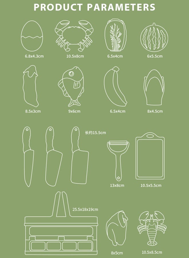 تقطيع طعام اللعب باستخدام سلة قابلة للطي، تقطيع لعبة طعام اللعب للأطفال في المطبخ، طعام تظاهري للأطفال في المطبخ، ملحقات تظاهري بالفواكه والخضروات مع سلة تخزين قابلة للطي، ألعاب طعام مع خضراوات، فواكه، طعام تظاهري، ملحقات مطبخ اللعب، لعبة تعليمية مثالية للأطفال الصغار من الأولاد والبنات، هدية للأولاد والبناتمطبخ خشبيالعاب اطفال تقطيعلعبة خضار وفواكةالعاب بنات ﻿ ﻿ ﻿ ﻿ - Image 3