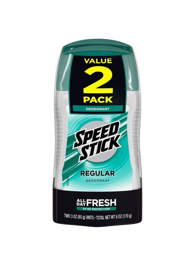 Speed Stick Deodorant, Regular 3 oz (Pack of 2) - Image 1